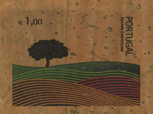 第一枚软木邮票亮相葡萄牙